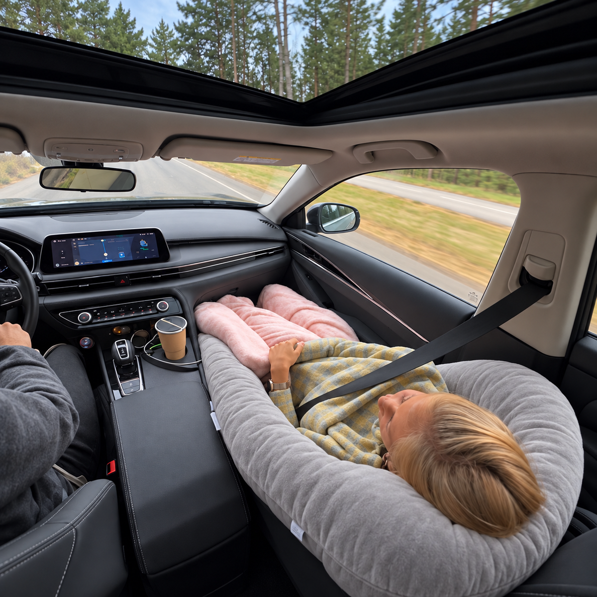 Snoozly – Dein Auto-Kuschelkissen
